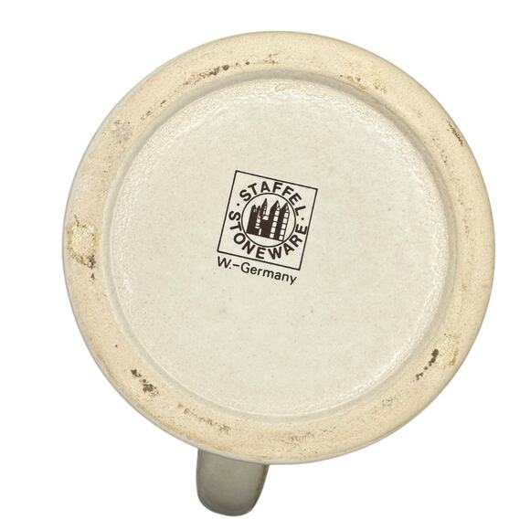 VTG Budweiser Anheuser Busch Beer Stein Staffel Stoneware West Germany - Picture 2 of 7